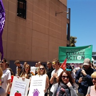 Wellington climate march Civic Square